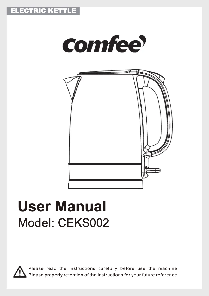 Page n°1 - Manuel utilisateur Comfee CEKS002