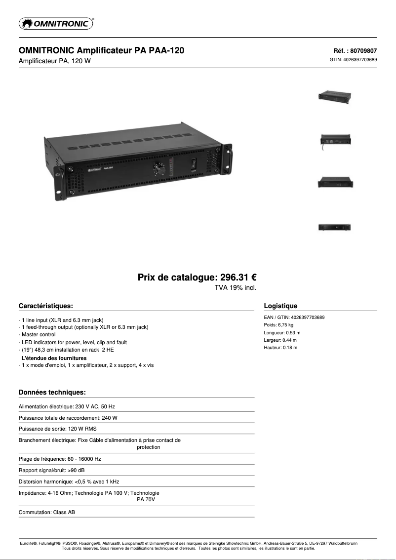 Image de la première page du manuel de l'appareil PAA-120