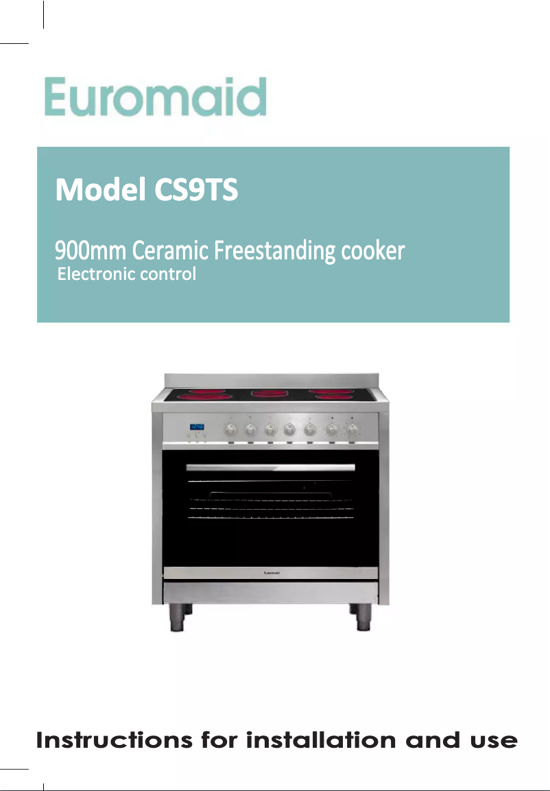 Image de la première page du manuel de l'appareil CS9TS