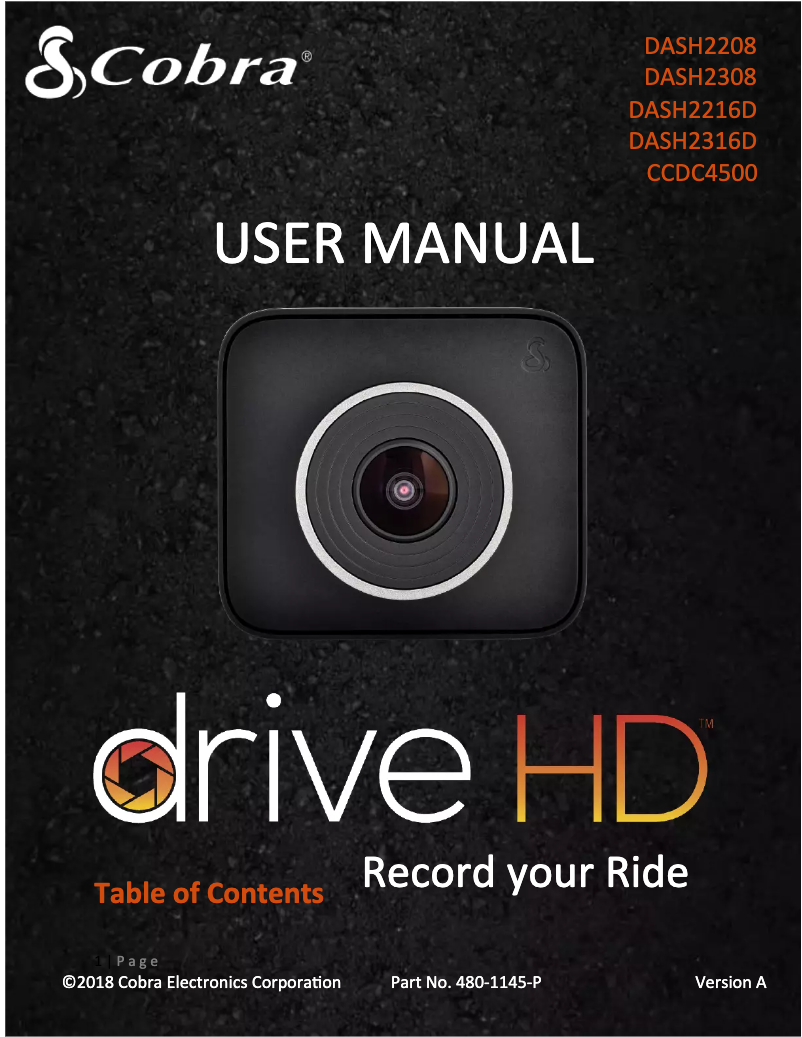 Image de la première page du manuel de l'appareil DASH2316D