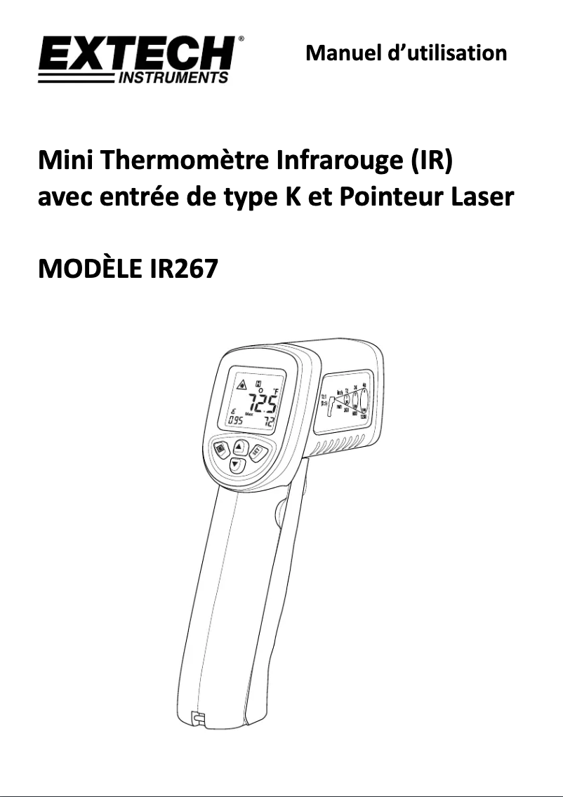 Image de la première page du manuel de l'appareil IR267