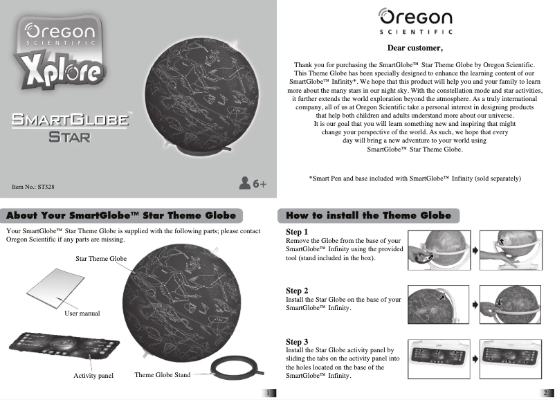 Page 1 de la notice Manuel utilisateur Oregon Scientific ST328