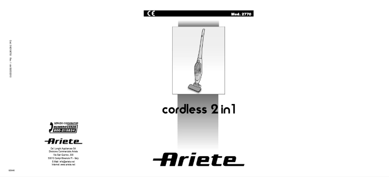 Image de la première page du manuel de l'appareil Cordless 2 in 1 2770