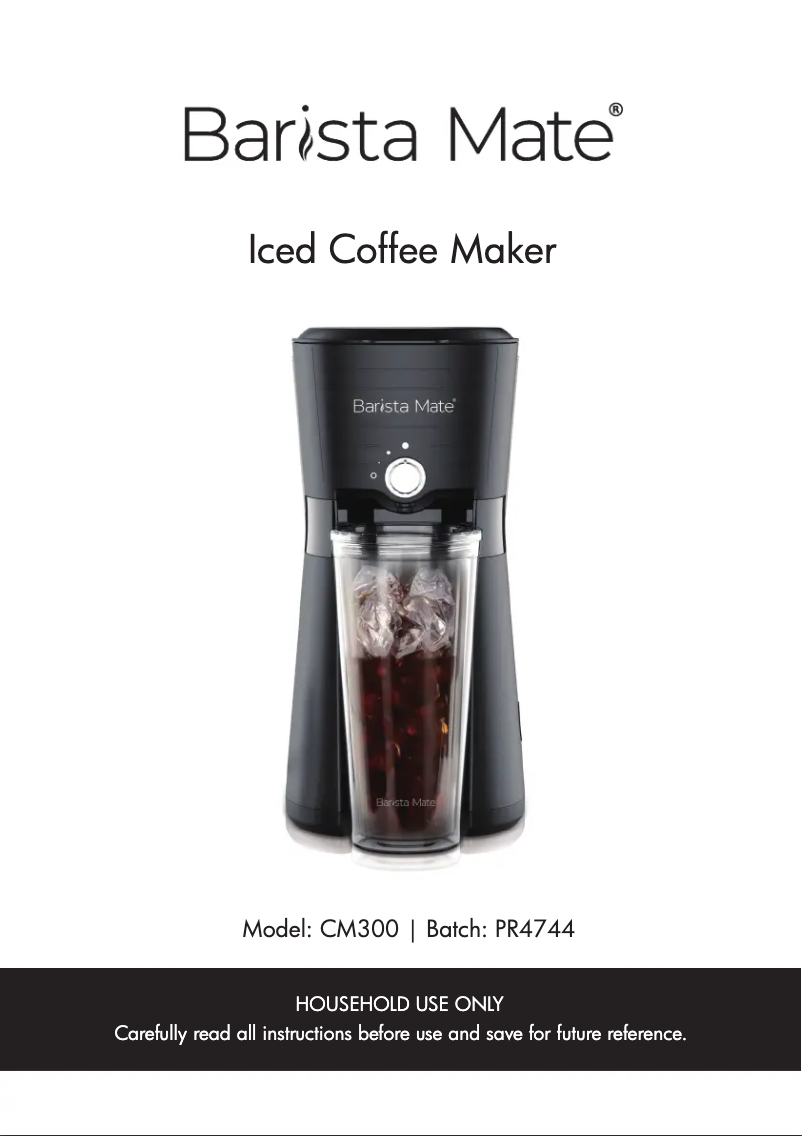 Image de la première page du manuel de l'appareil CM300