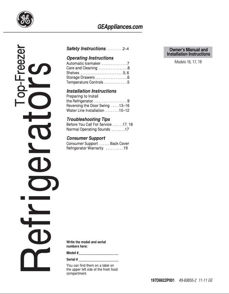 Page n°1 - Manuel utilisateur Hotpoint HTN17CBDRWW