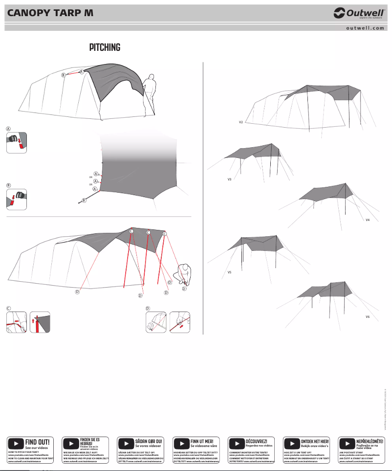 Image de la première page du manuel de l'appareil Canopy Tarp M