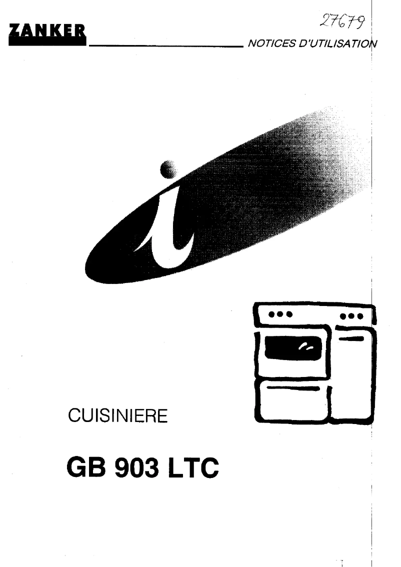 Page n°1 - Manuel utilisateur Zanker GB 903 LTC