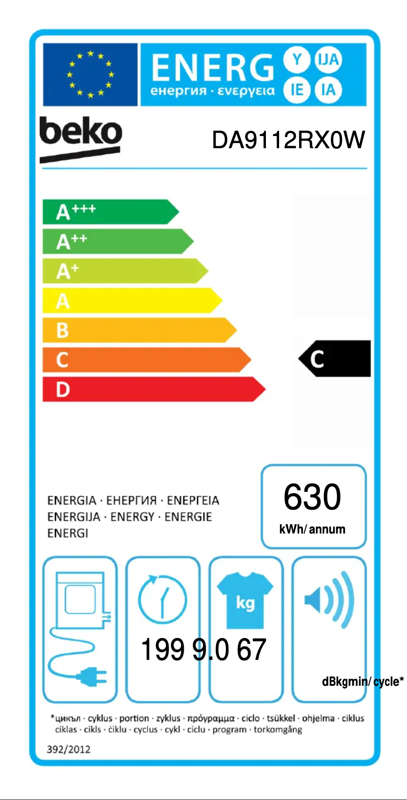 Image de la première page du manuel de l'appareil DA9112RX0W