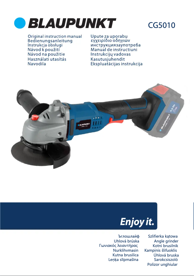 Image de la première page du manuel de l'appareil CG5010