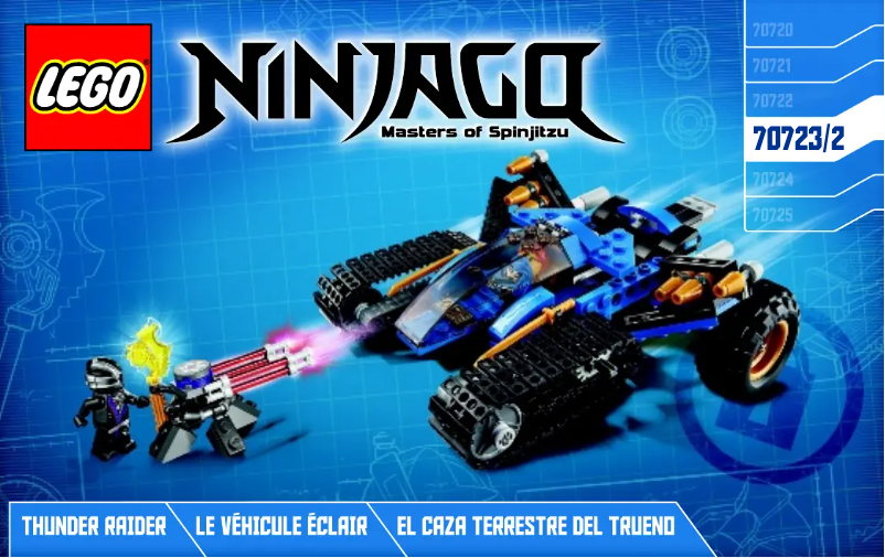Image de la première page du manuel de l'appareil Ninjago 70723