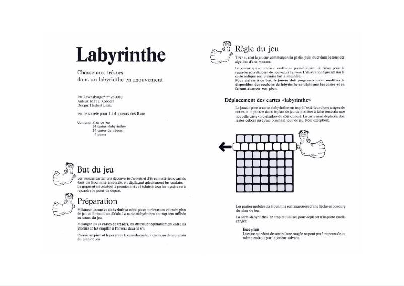 Page n°1 - Manuel utilisateur Ravensburger Labyrinthe