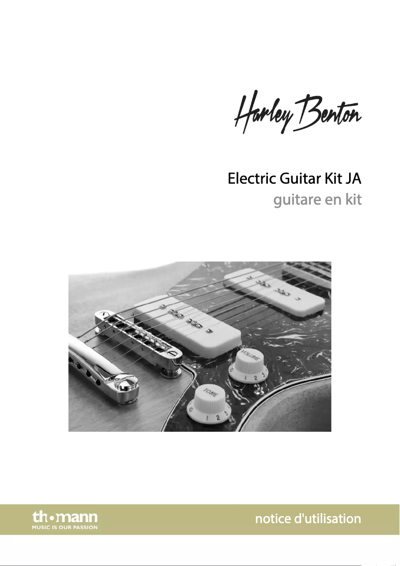Page n°1 - Manuel utilisateur Harley Benton Electric Guitar Kit JA