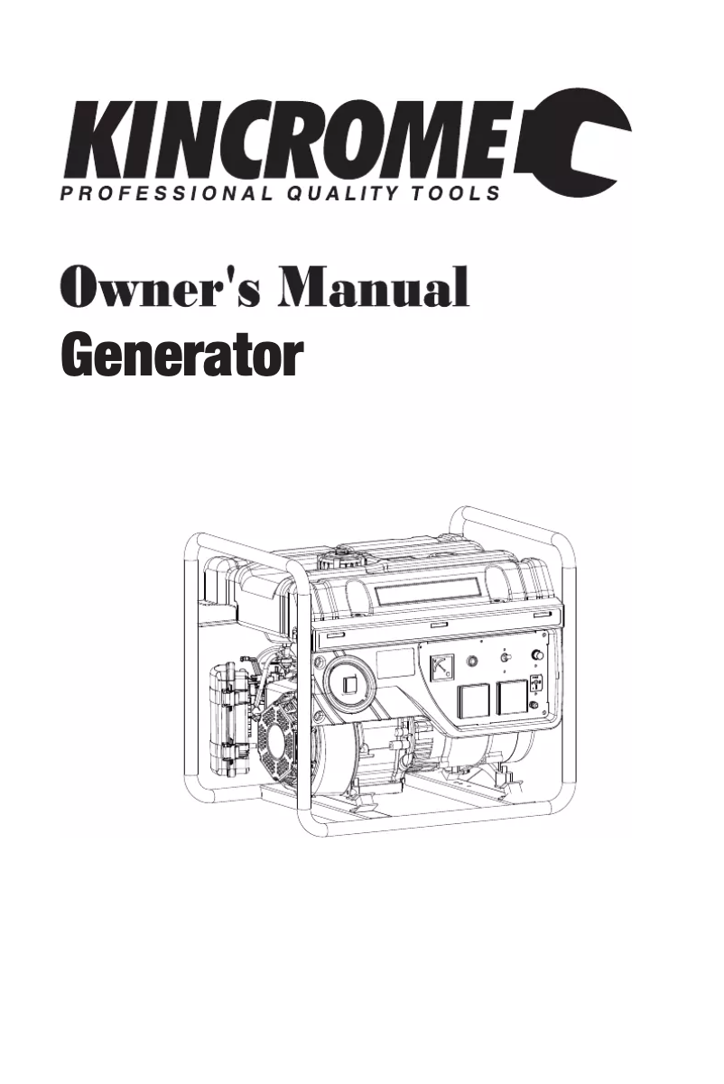 Page 1 de la notice Manuel utilisateur Kincrome K10103