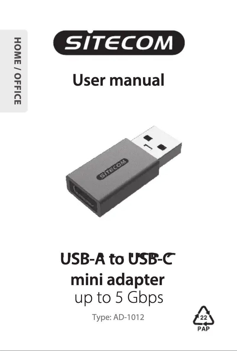 Image de la première page du manuel de l'appareil AD-1012