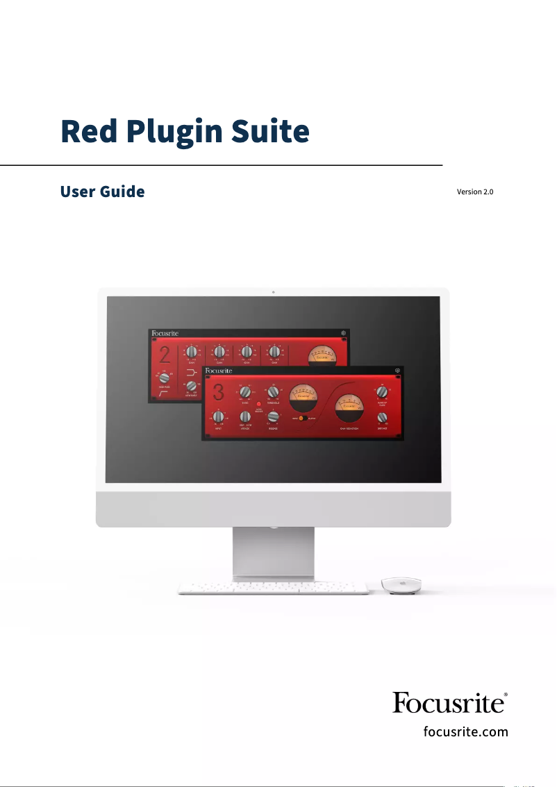 Page 1 de la notice Manuel utilisateur Focusrite Red Plug-In Suite