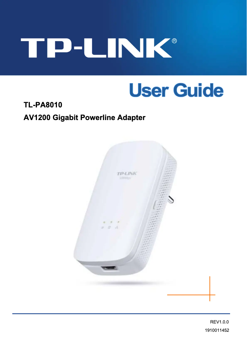 Página 1 del manual Manual de usuario TP-Link TL-PA8010