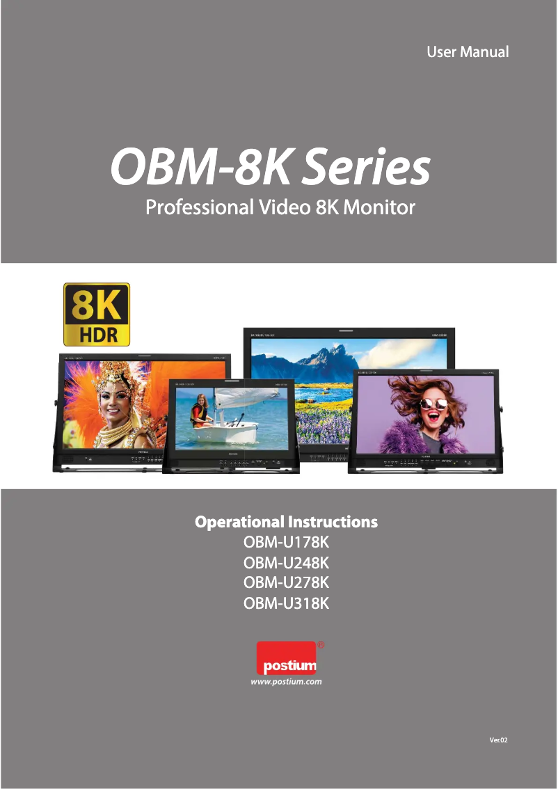 Page n°1 - Manuel utilisateur Postium OBM-U248K