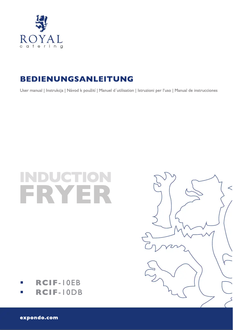 Page n°1 - Manuel utilisateur Royal Catering RCIF-10DB