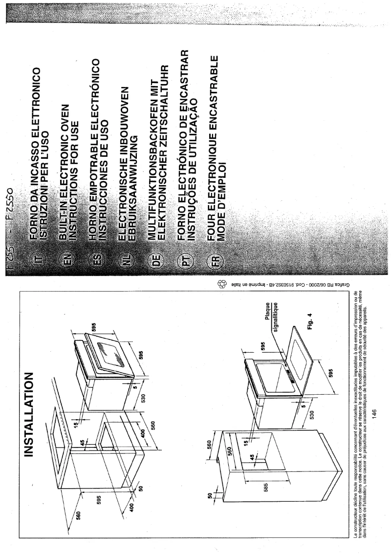 Image de la première page du manuel de l'appareil F2550