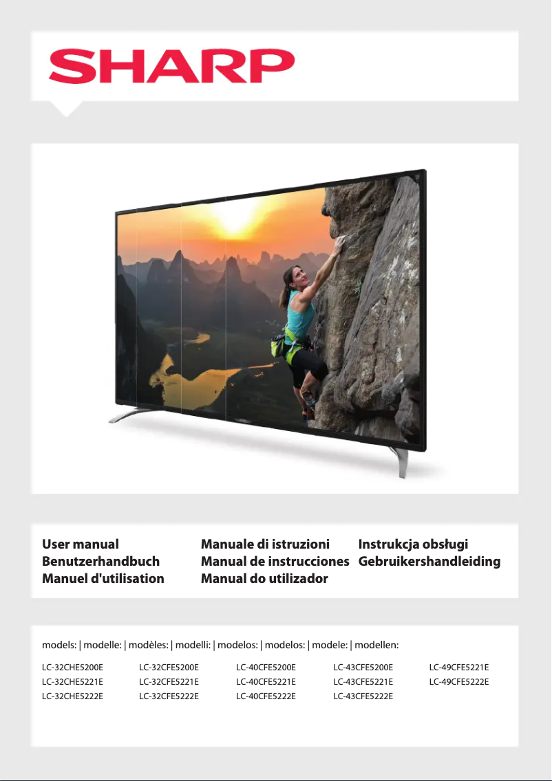 Image de la première page du manuel de l'appareil LC-32CHE5200E