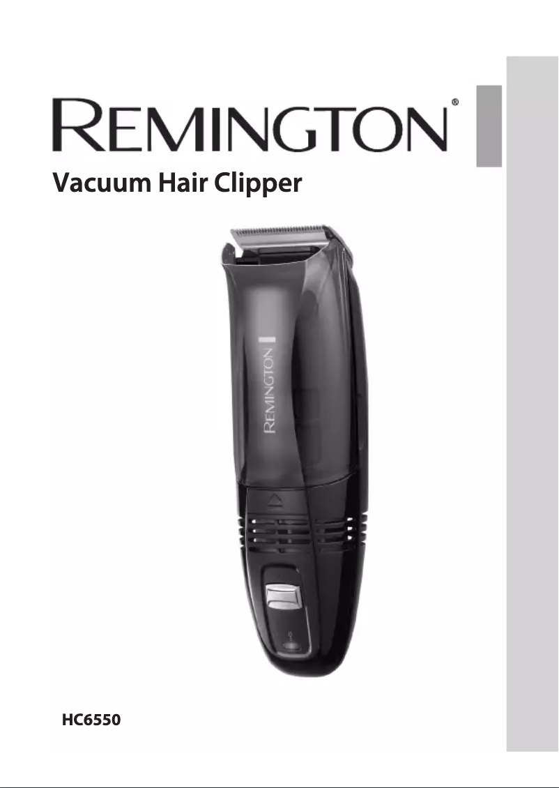 Page 1 de la notice Manuel utilisateur Remington Vacuum HC6550