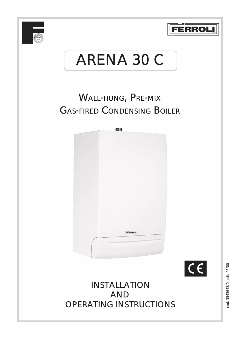 Page n°1 - Manuel utilisateur Ferroli Arena 30 C