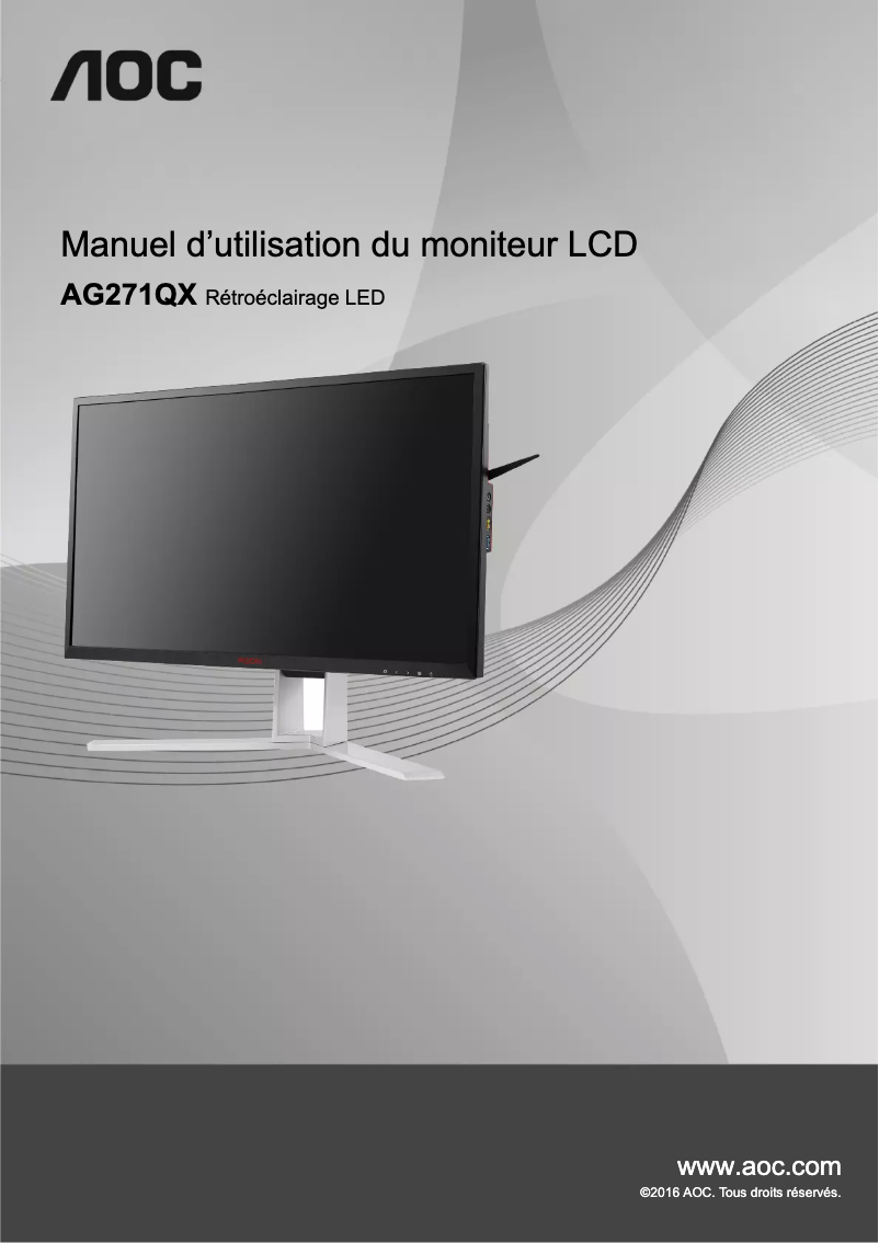 Page n°1 - Manuel utilisateur AOC AG271QG