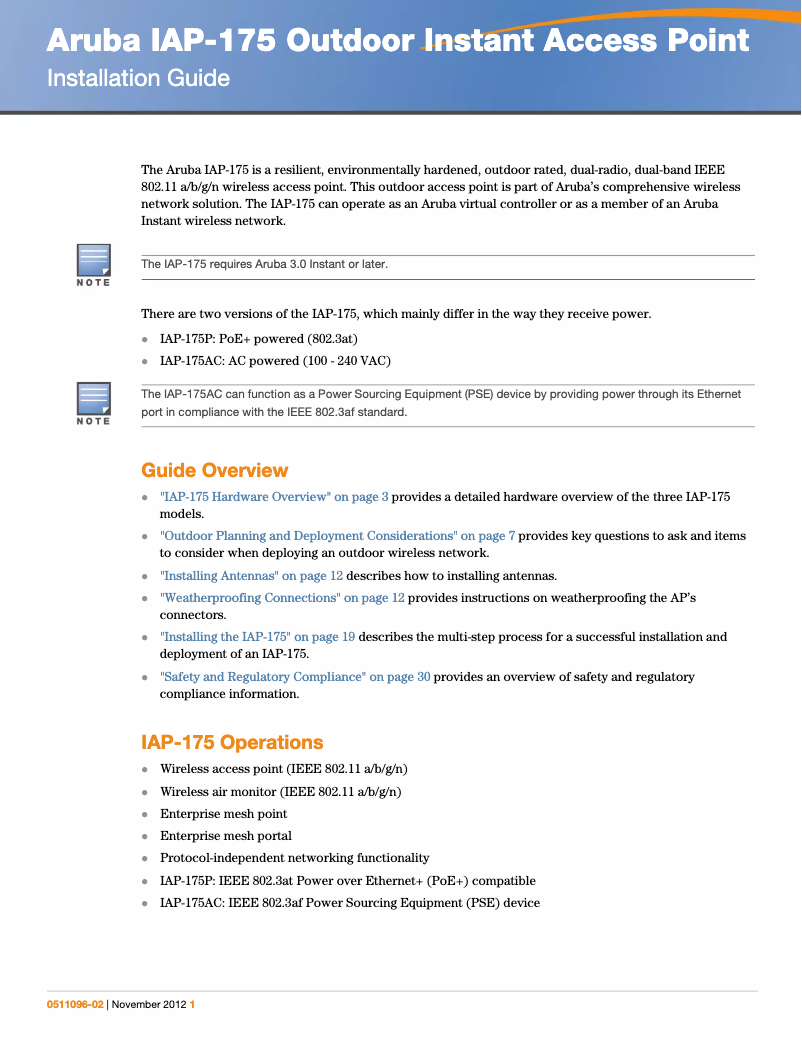 Image de la première page du manuel de l'appareil Instant IAP-175P