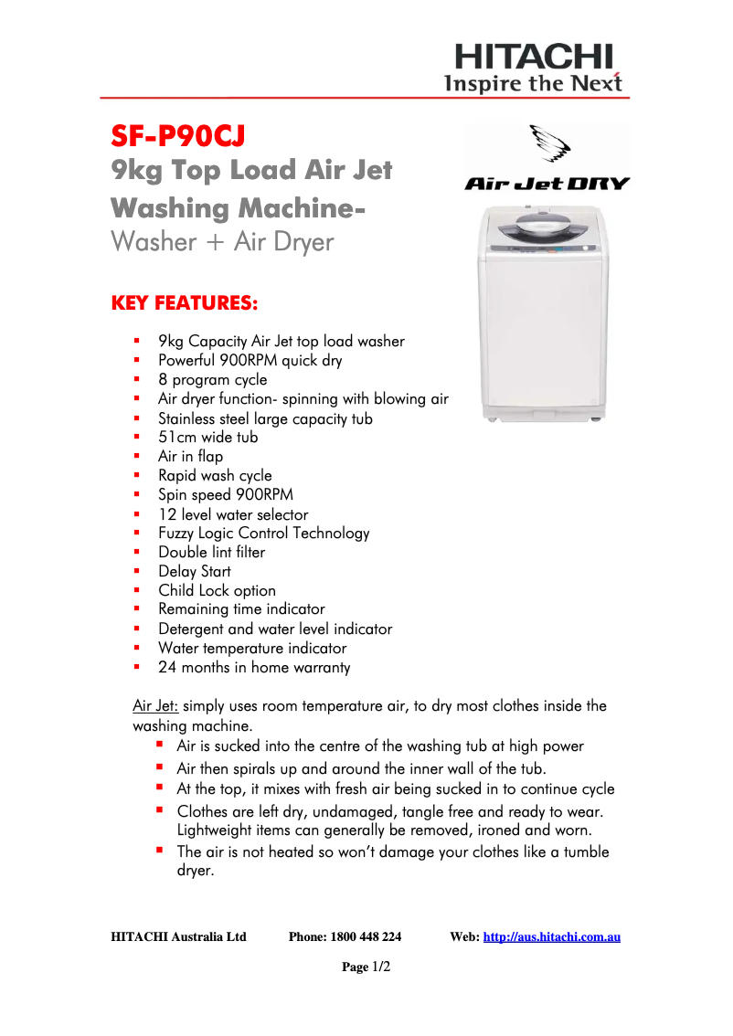 Image de la première page du manuel de l'appareil SF-P90CJ