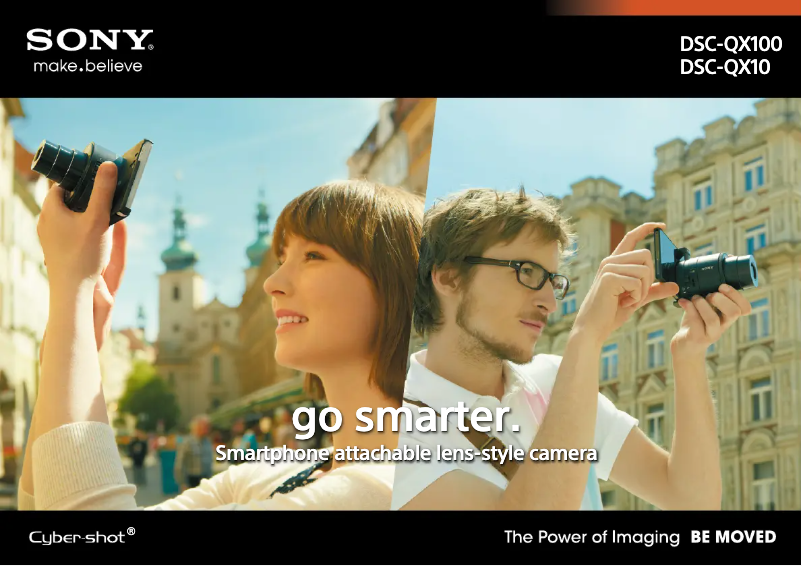 Image de la première page du manuel de l'appareil Cybershot DSC-QX10
