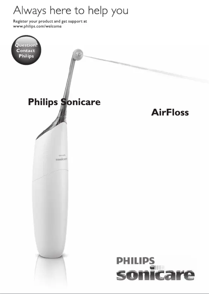 Image de la première page du manuel de l'appareil Sonicare HX8273