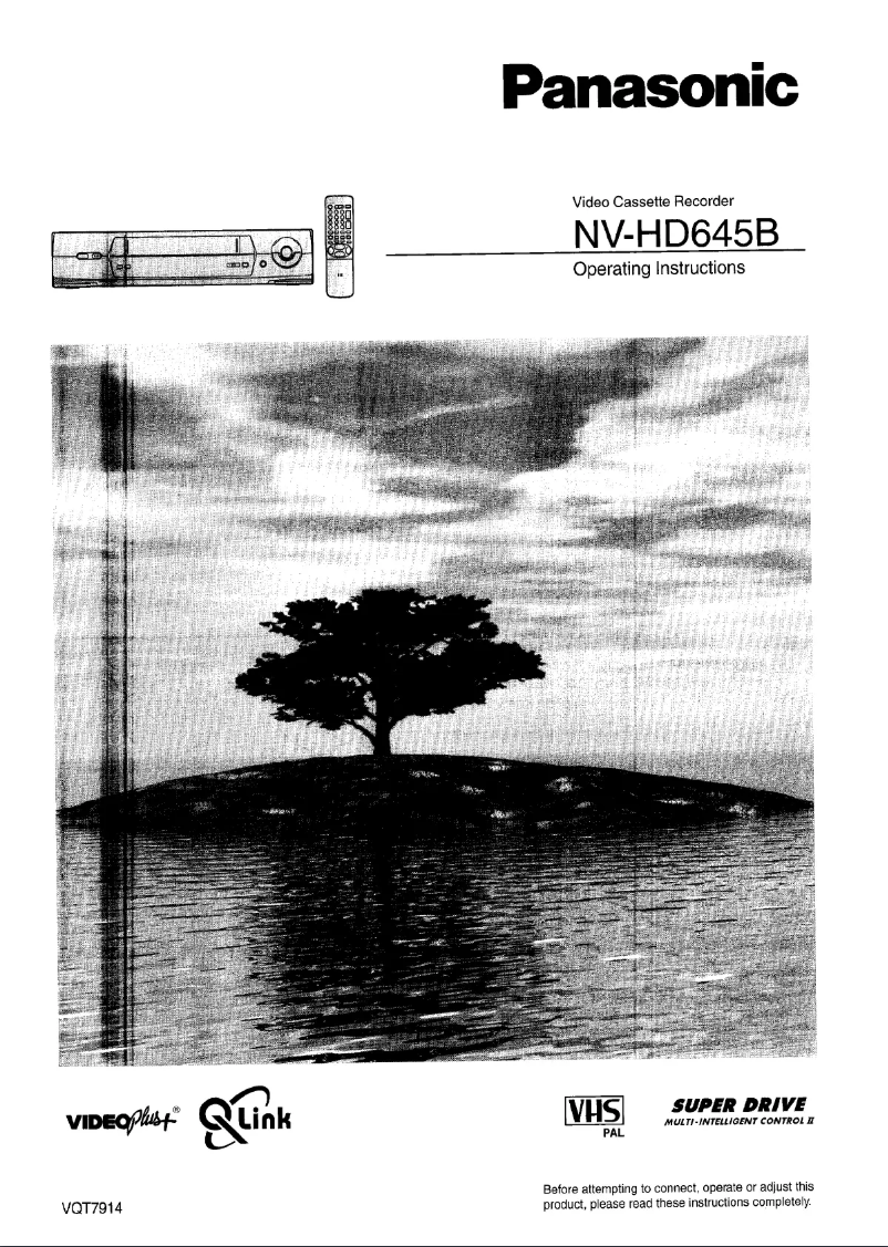 Page n°1 - Manuel utilisateur Panasonic NV-HD645B