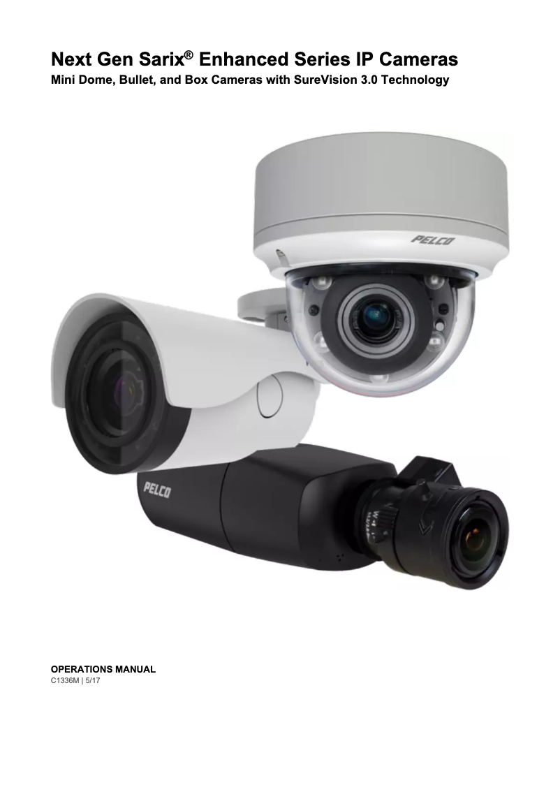 Page n°1 - Manuel utilisateur Pelco Sarix Enhanced IME322-1IS