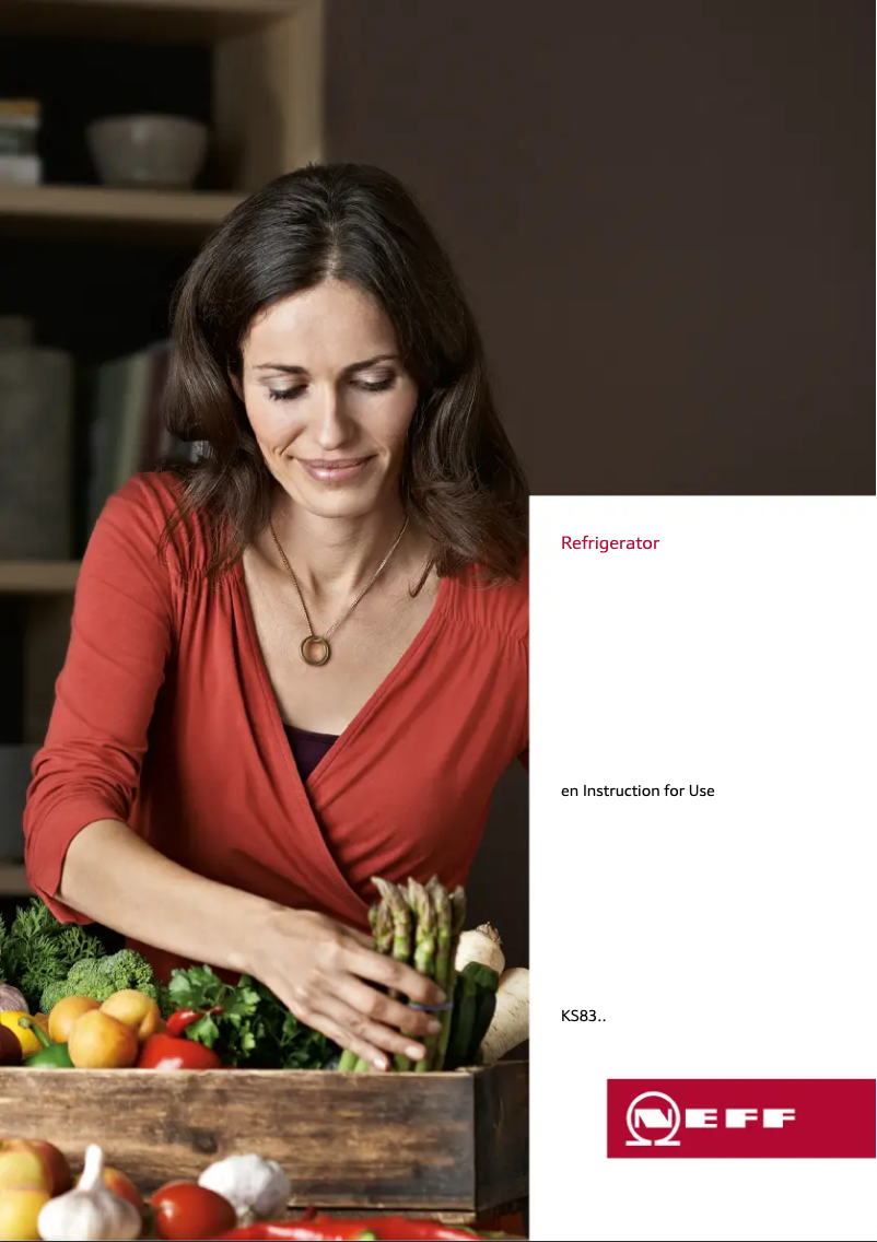 Page n°1 - Manuel d'utilisation et d'entretien Neff KS8348I30W
