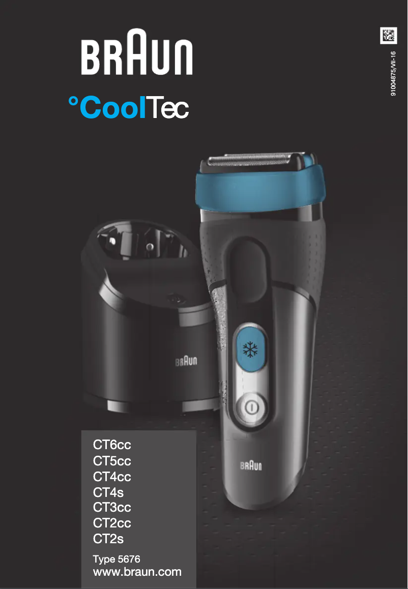 Page 1 de la notice Manuel utilisateur Braun Series 3 CoolTec 2s