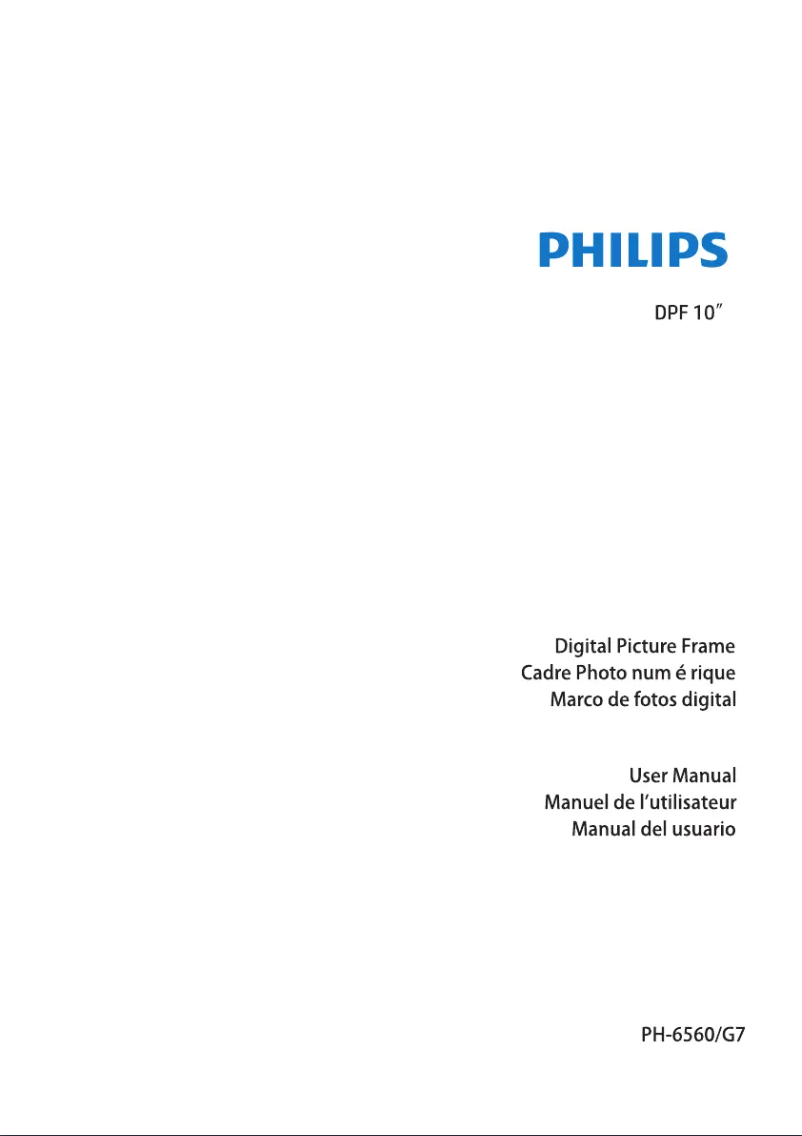 Page n°1 - Manuel utilisateur Philips SPF3403