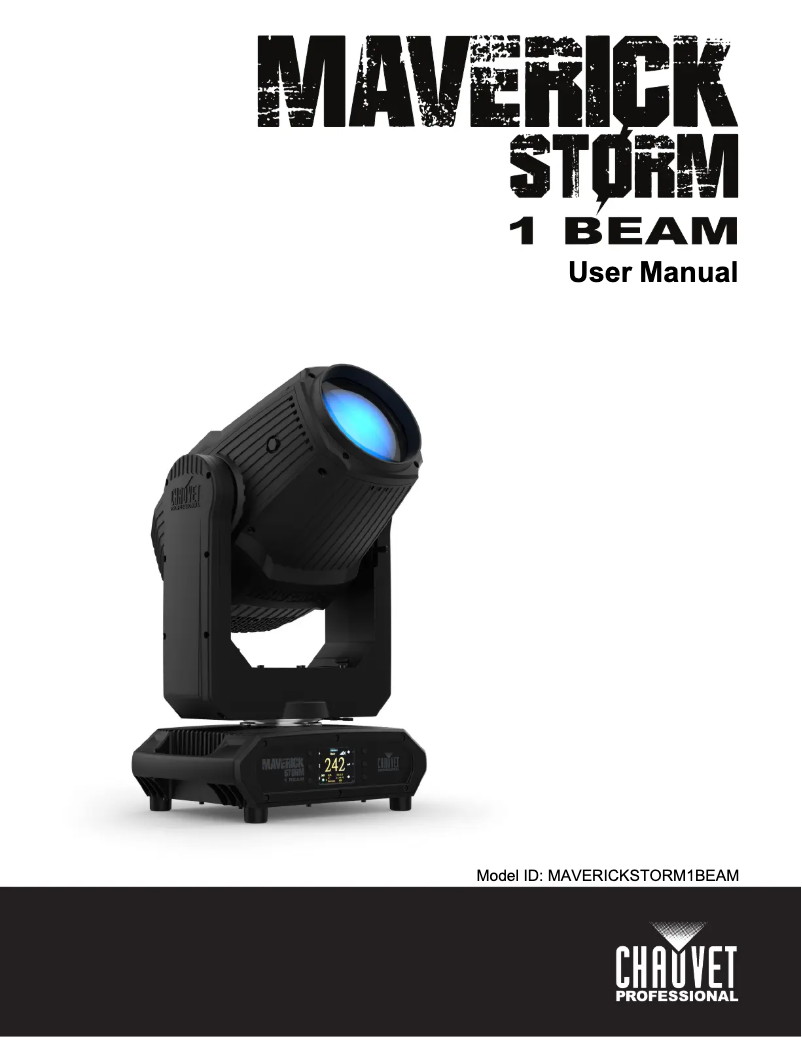 Page 1 de la notice Manuel utilisateur Chauvet Maverick Storm 1 Beam