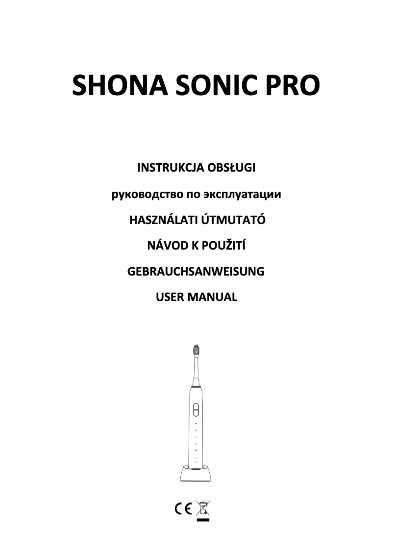 Page 1 de la notice Manuel utilisateur Shona Sonic Pro