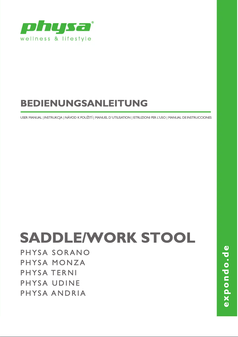 Page n°1 - Manuel utilisateur Physa Terni