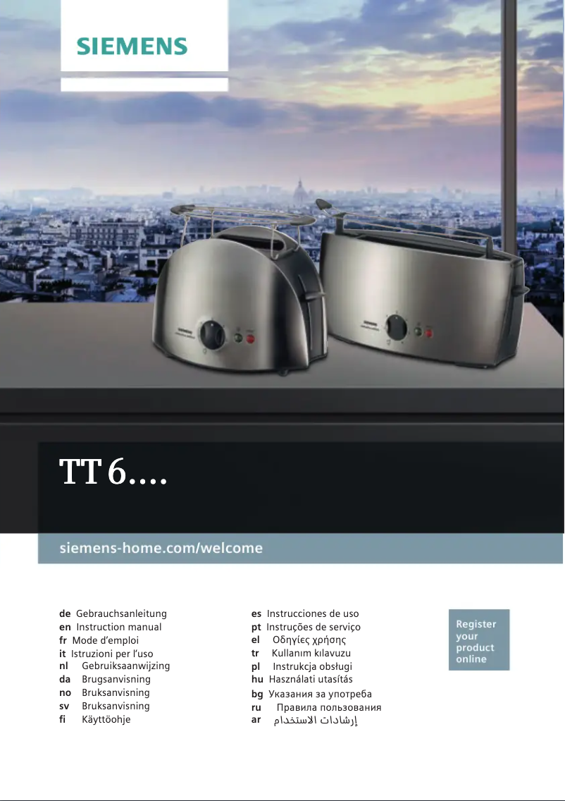 Page 1 de la notice Manuel utilisateur Siemens TT60101