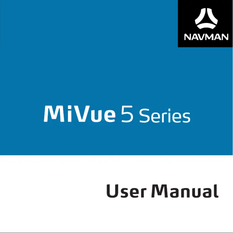 Page n°1 - Manuel utilisateur Navman MiVue 560