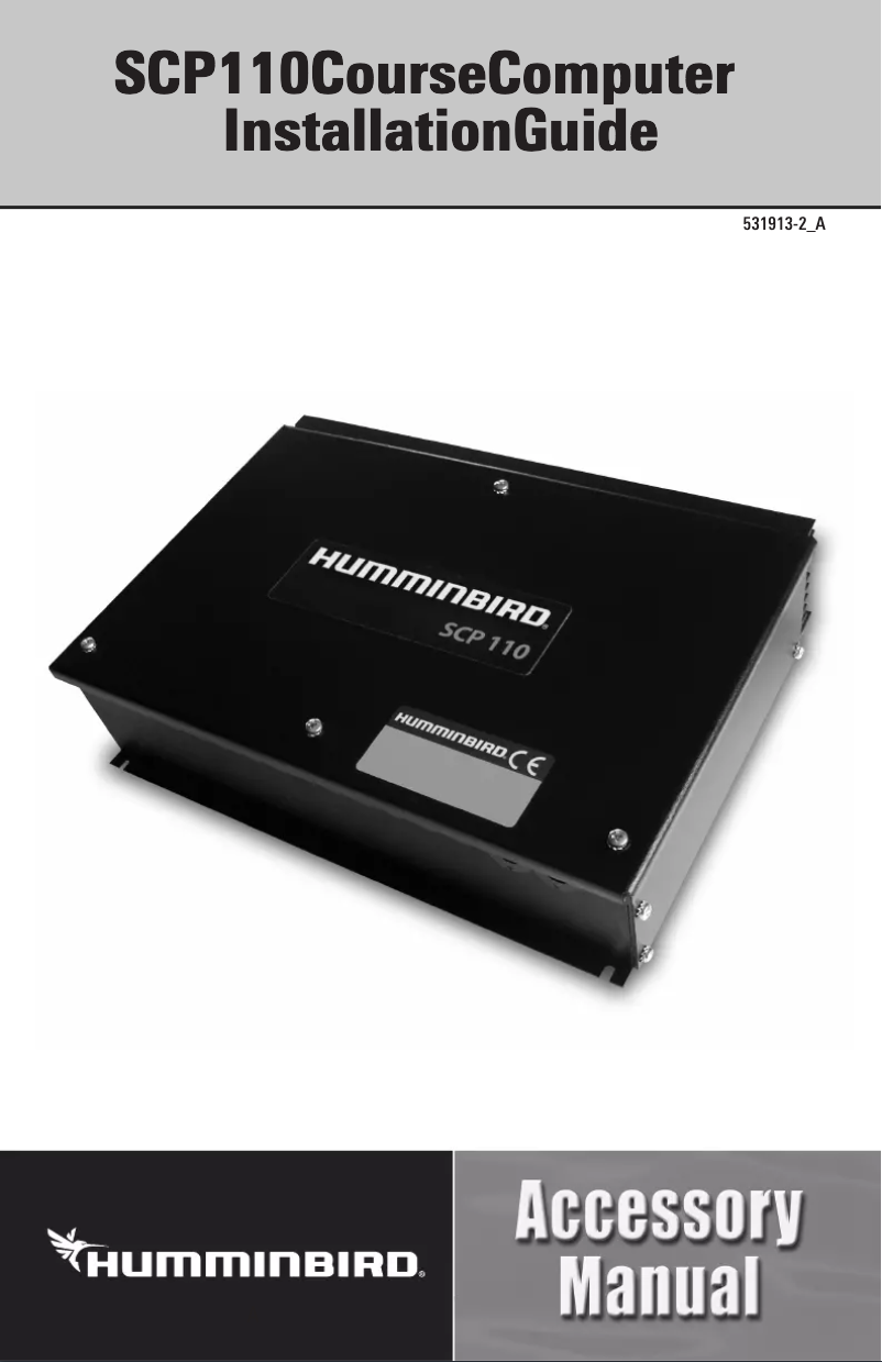 Page 1 de la notice Manuel utilisateur Humminbird SCP110