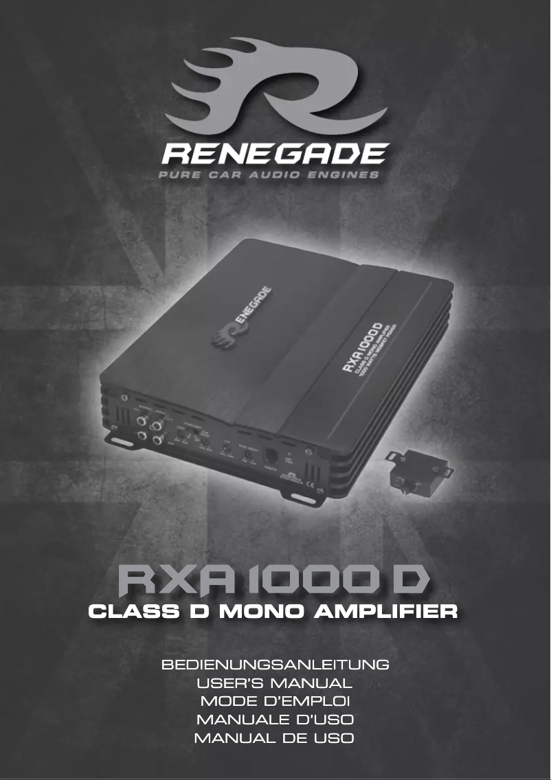 Página 1 del manual Manual de usuario Renegade RXA1000D
