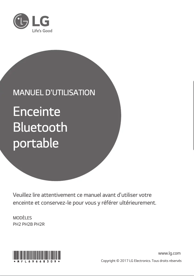 Imagen de la primera página del manual del dispositivo PH2