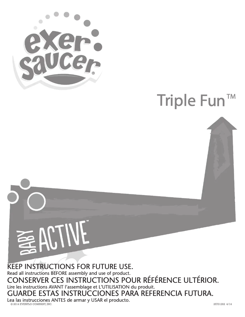 Page n°1 - Manuel utilisateur Exersaucer Triple Fun