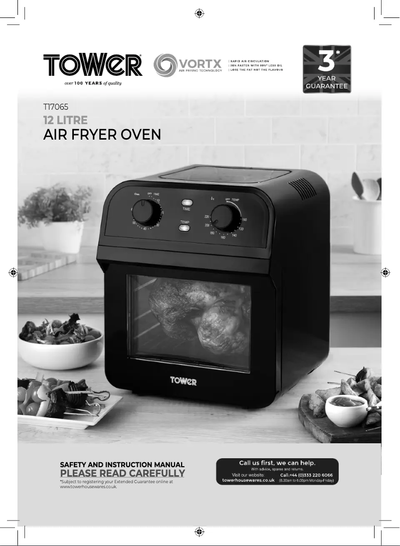 Page 1 de la notice Manuel utilisateur Tower Vortx T17065