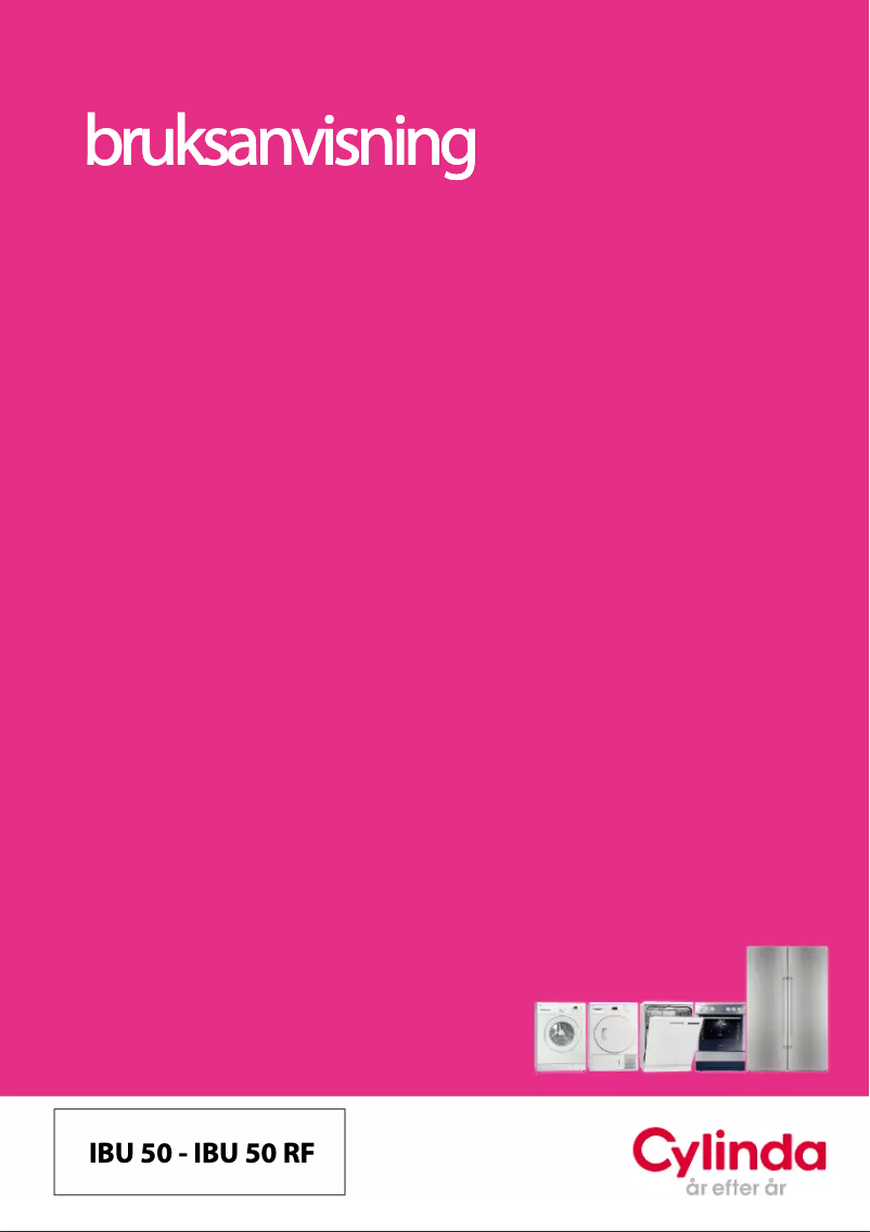 Page 1 de la notice Manuel utilisateur Cylinda IBU 50 RF