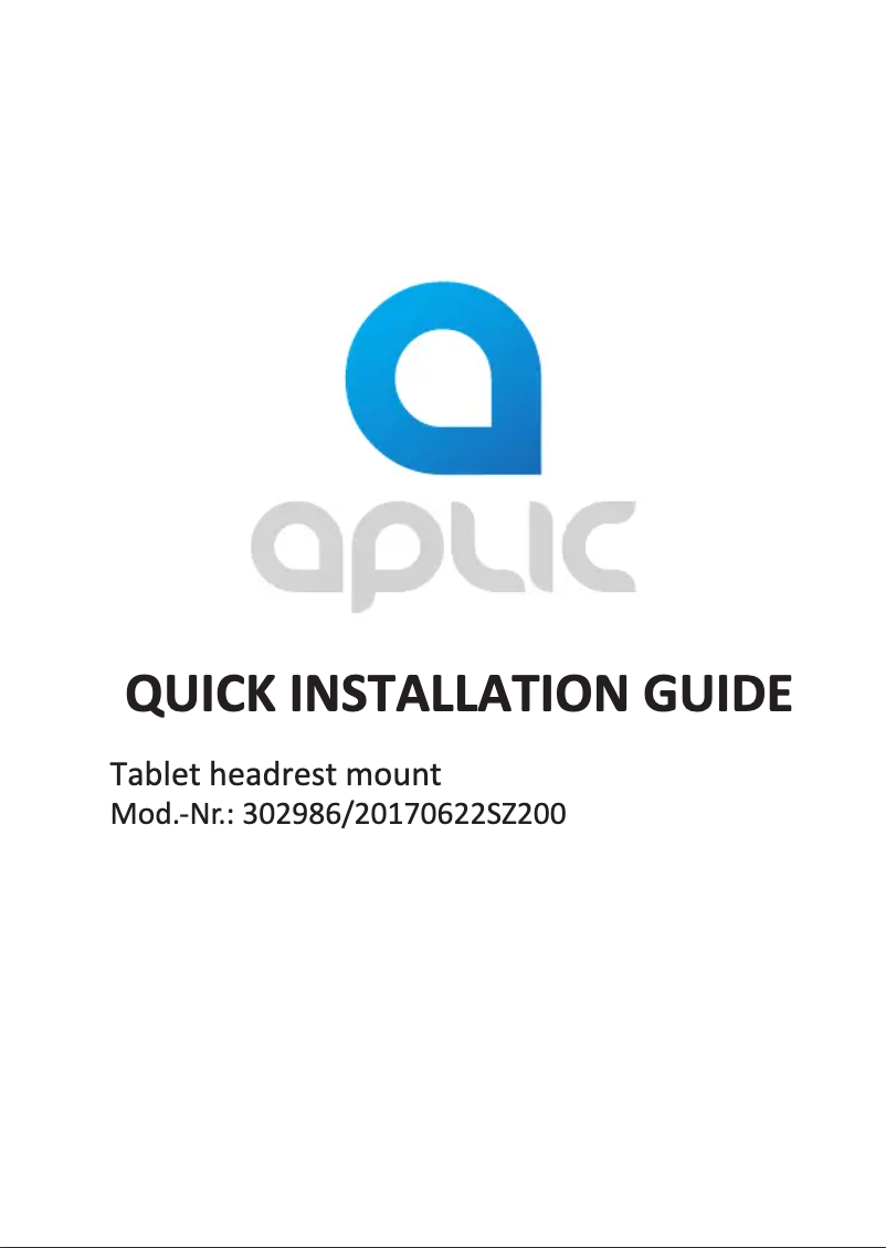 Page 1 de la notice Manuel utilisateur Aplic 302986