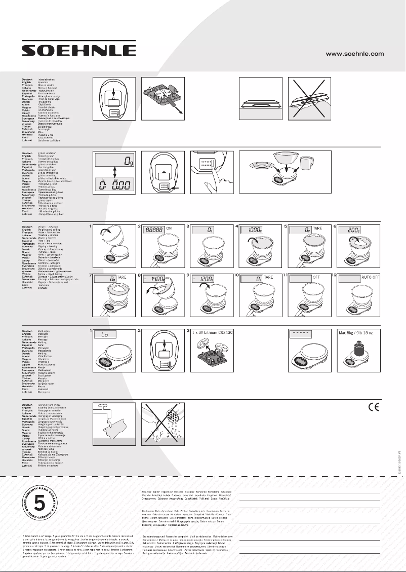Page 1 de la notice Manuel utilisateur Soehnle Vera 67002 0