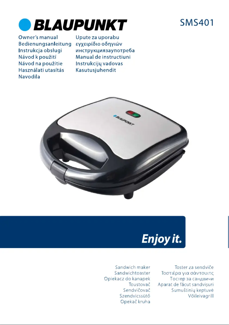 Page n°1 - Manuel utilisateur Blaupunkt SMP301